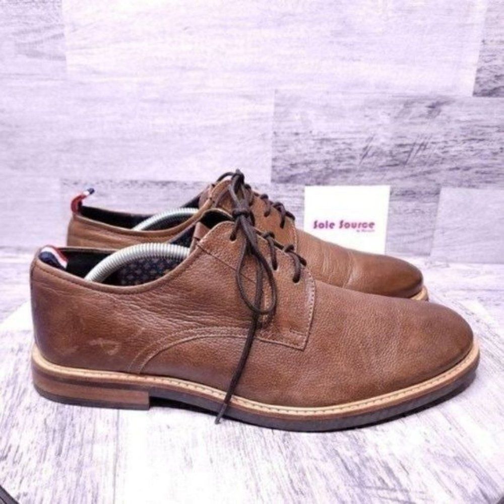 Ben Sherman Leather Lace Up Dress Oxford Brown Men's sz 10.5